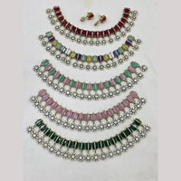 JCM Elegant Polki Kundan Stone Necklace Set