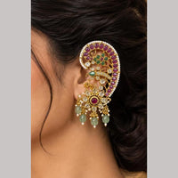 JCM Pota Stone And Beads Glamorous Earcuff Earrings
