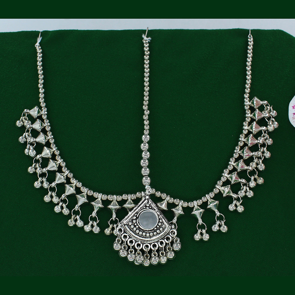 Mahavir Oxidised Plated Damini Mangtikka