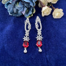 Suman Art Sparkling American Diamond Dangler Earrings 