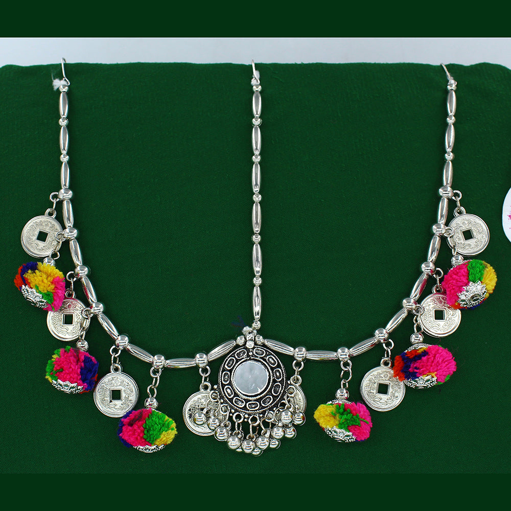 Mahavir Oxidised Plated Damini Mangtikka