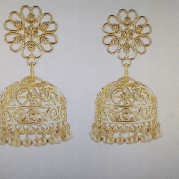 Savvy Jewellery Gold Plated Jhumki Earrings