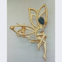 Savvy Jewellery Gold Plated Butterfly Hair Clip