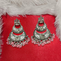 Darshana Jewels Oxidised Plated Crystal Stone Dangler Earrings