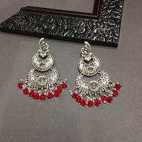 Darshana Jewels Oxidised Plated Crystal Stone Dangler Earrings