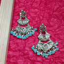 Darshana Jewels Oxidised Plated Crystal Stone Dangler Earrings