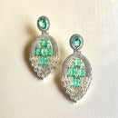 Jewel Treatzz Graceful American Diamond Designer Dangler Earrings for Women