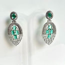 Jewel Treatzz Graceful American Diamond Designer Dangler Earrings for Women