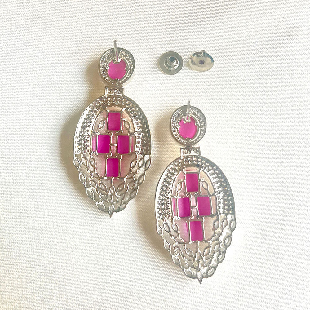 Jewel Treatzz Graceful American Diamond Designer Dangler Earrings for Women