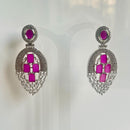 Jewel Treatzz Graceful American Diamond Designer Dangler Earrings for Women