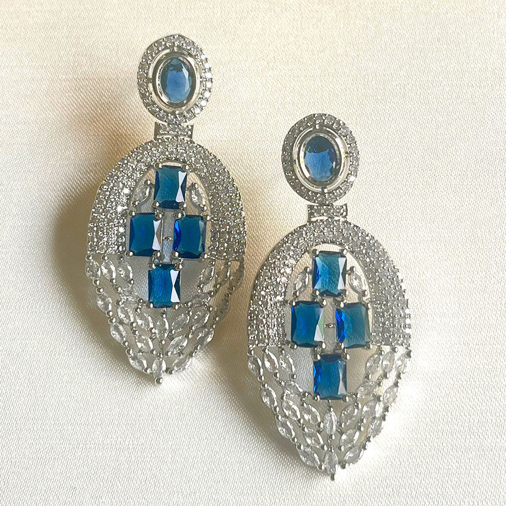 Jewel Treatzz Graceful American Diamond Designer Dangler Earrings for Women