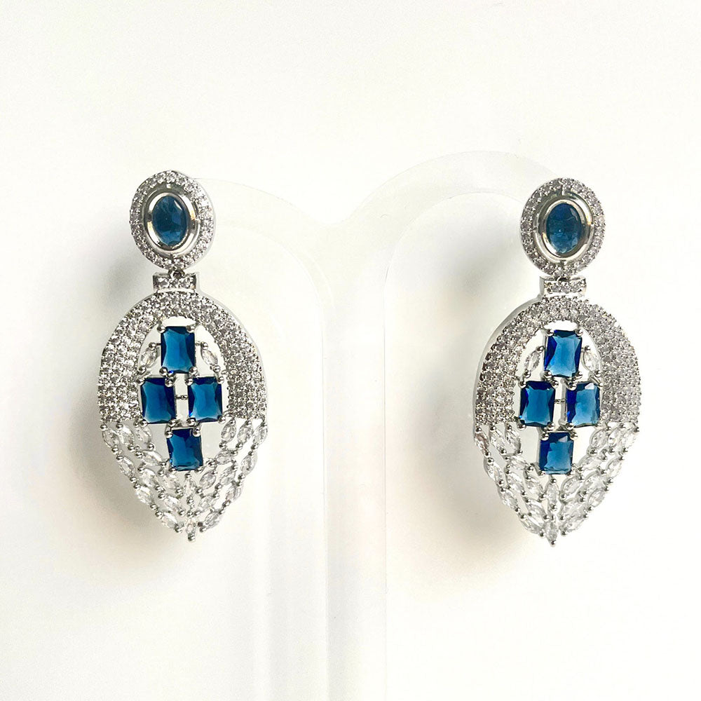 Jewel Treatzz Graceful American Diamond Designer Dangler Earrings for Women