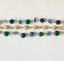Jewel Treatzz 3 Line Gold Plated Fashion Bracelet
