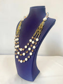 Jewel Treatzz Pearls & Briolette Beads 3 Layered Partywear Elegant Necklace