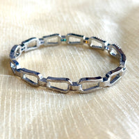 Jewel Treatzz Rainbow Color Stone In Pave Setting OPenbale Bracelet