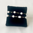 Jewel Treatzz Shell Pearls 2 Line Fashion Bracelet 