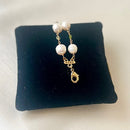 Jewel Treatzz Shell Pearls 2 Line Fashion Bracelet