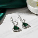 Jewel Treatzz Elegant Triangle Hook American Daimond Dangler Earrings  (Pack of  10)