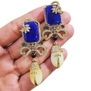Jewel Treatzz Luxury Finish Gemstone Push Back Dangle Earrings