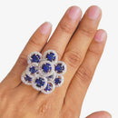Jewel Treatzz American Diamond Cocktail Designer Ring