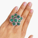 Jewel Treatzz American Diamond Cocktail Designer Ring