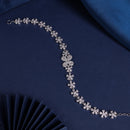 AllWell Jewellery American Diamond Crimson Garden 925 Sterling Silver Bracelet