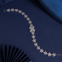 AllWell Jewellery American Diamond Crimson Garden 925 Sterling Silver Bracelet