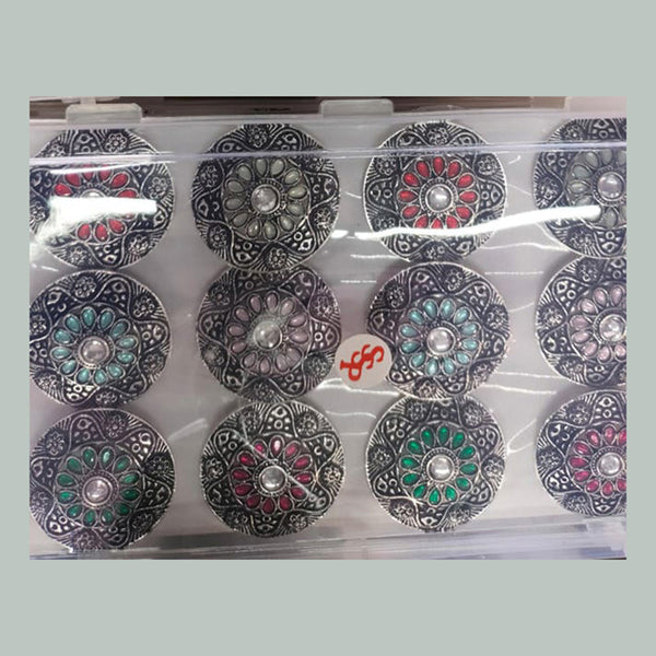 Khushboo Jewellers Oxidised Plated Assorted Colors Rings
