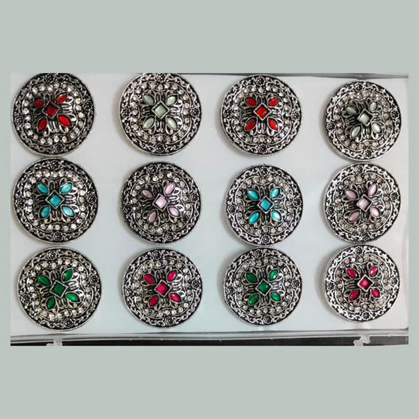 Khushboo Jewellers Oxidised Plated Assorted Colors Rings