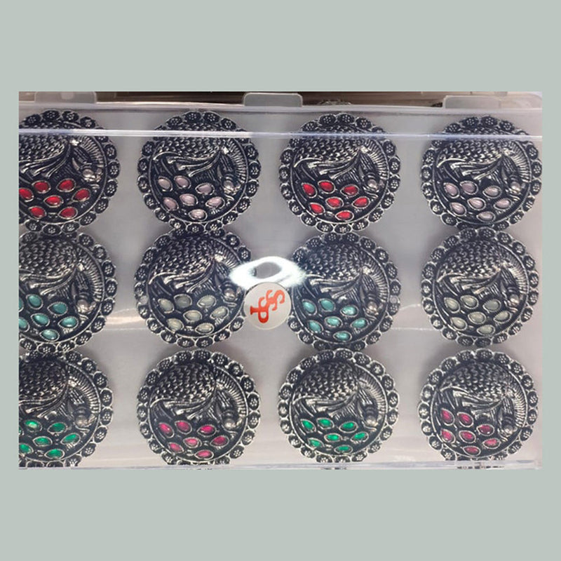 Khushboo Jewellers Oxidised Plated Assorted Colors Rings