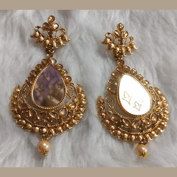 Khushboo Jewellers Gold Plated Dangler Earrings