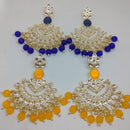 Khushboo Jewellery Elegant Kundan Earrings with Pearl Drops for Weddings, Parties & Festive Wear