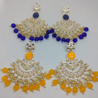 Khushboo Jewellery Elegant Kundan Earrings with Pearl Drops for Weddings, Parties & Festive Wear