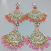 Khushboo Jewellery Elegant Kundan Earrings with Pearl Drops for Weddings, Parties & Festive Wear