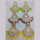 Khushboo Jewellery Elegant Kundan Earrings with Pearl Drops for Weddings, Parties & Festive Wear