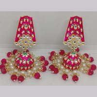 Khushboo Jewellery Elegant Kundan Earrings with Pearl Drops for Weddings, Parties & Festive Wear