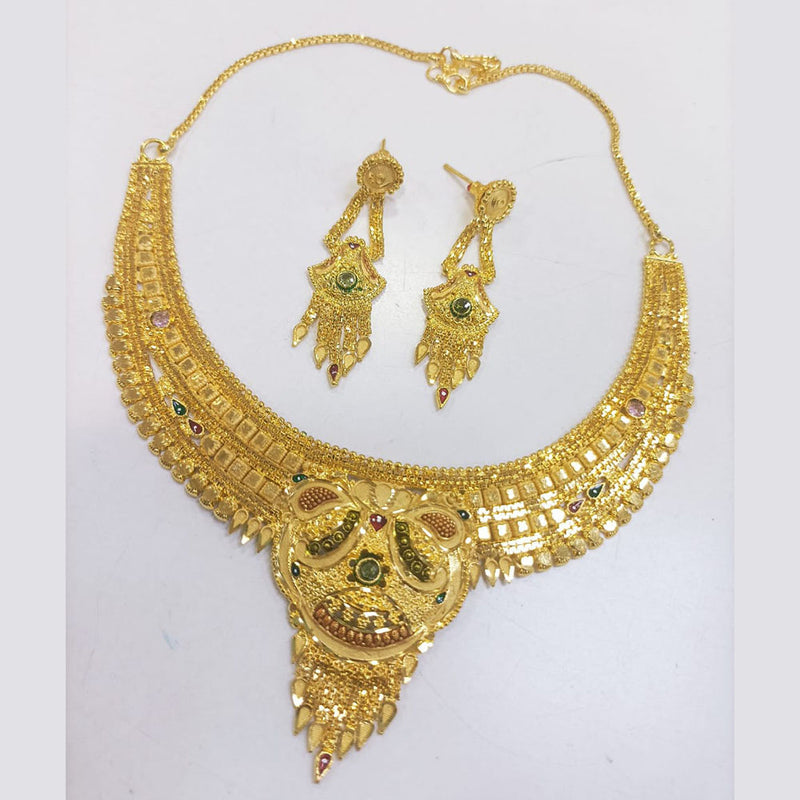 Fancy gold necklace set with clearance price