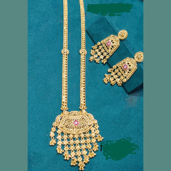 Sunrise Gold  Forming  Long Necklace Set