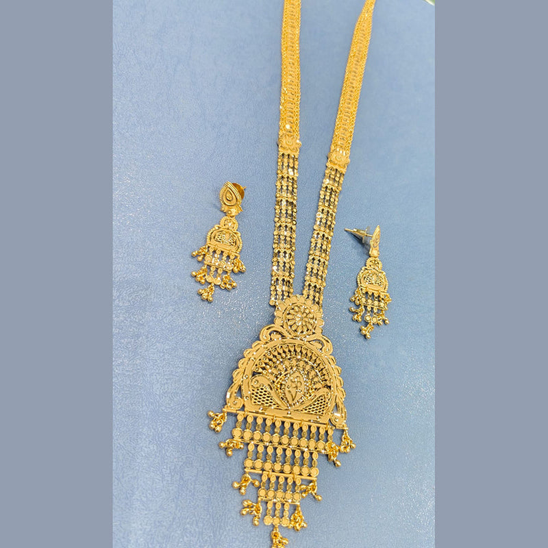 Sunrise Gold  Forming  Long Necklace Set