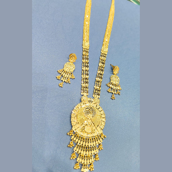 Sunrise Gold  Forming  Long Necklace Set