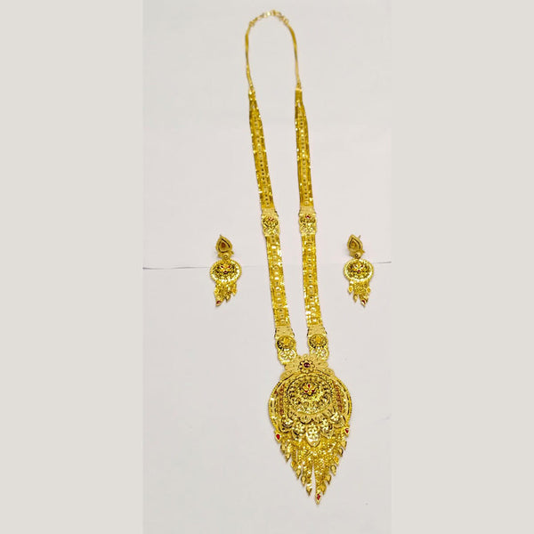 Sunrise Gold  Forming  Long Necklace Set