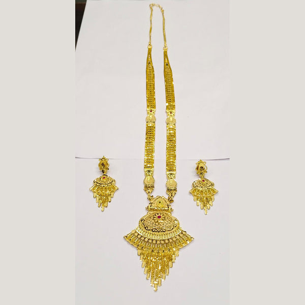 Sunrise Gold  Forming  Long Necklace Set