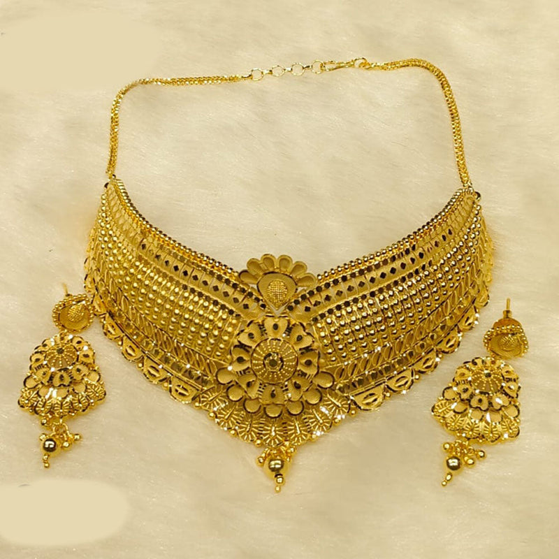 Sunrise Gold  Forming Choker Necklace Set