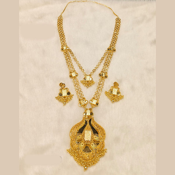 Sunrise Gold Forming Long Necklace Set