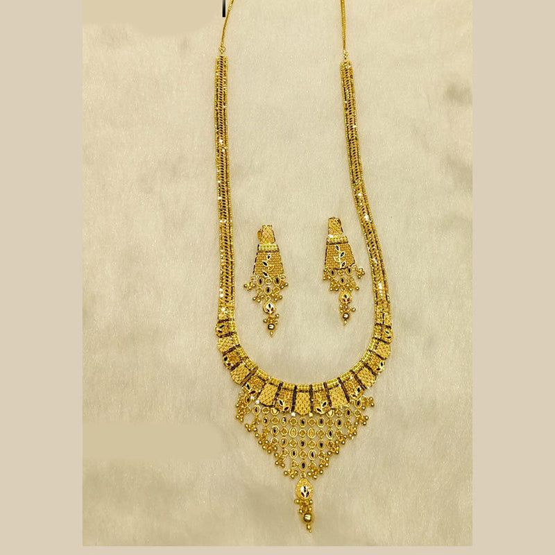 Sunrise Gold Forming Long Necklace Set