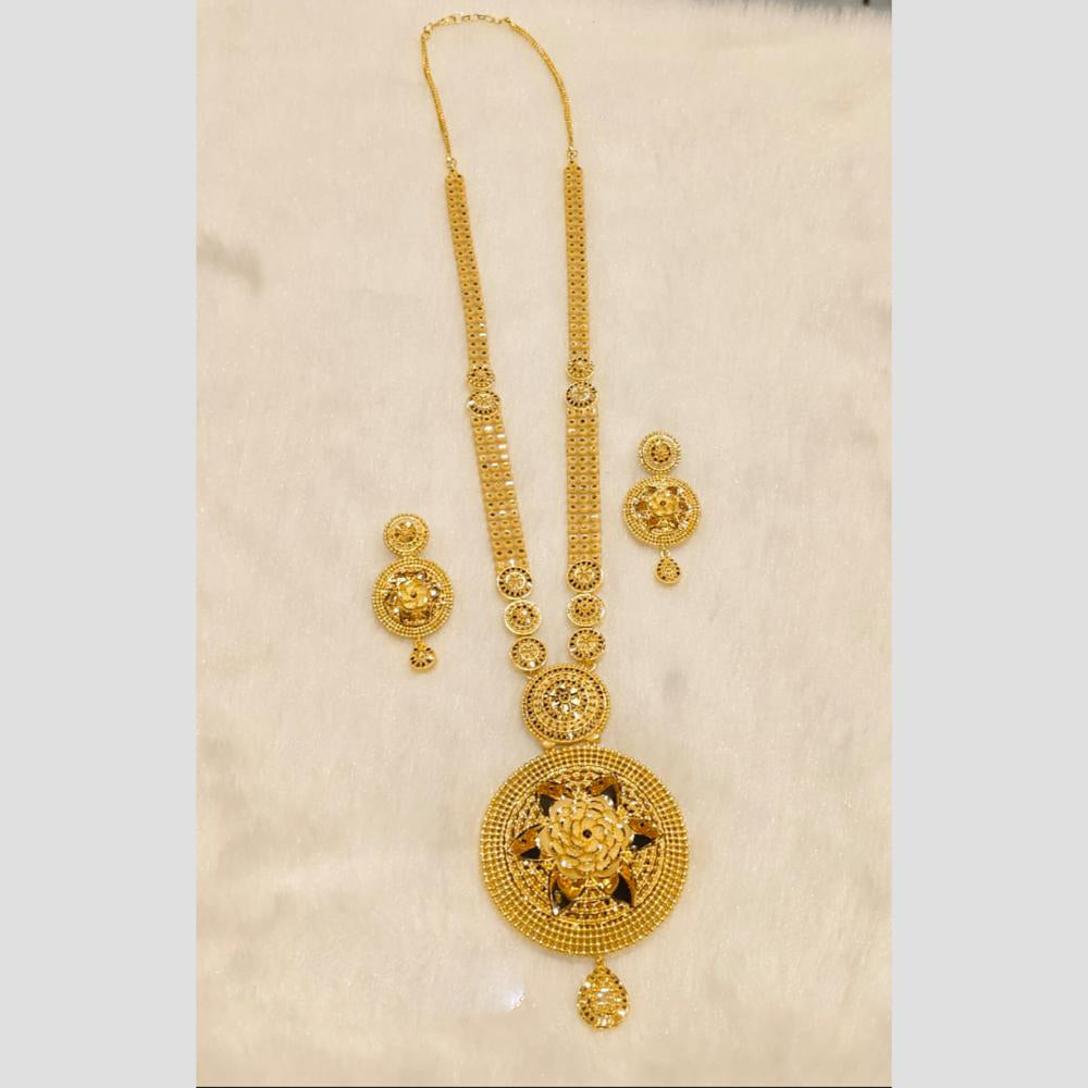 Sunrise Gold Forming Long Necklace Set