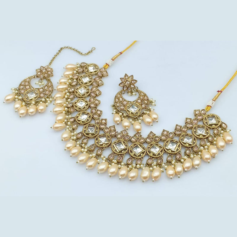 Rani Sati Jewels Crystal Stone Necklace Set