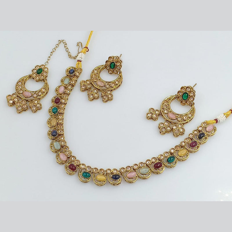 Rani Sati Jewels Gold Plated Necklace Set