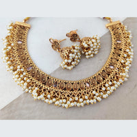 Rani Sati Jewels Gold Plated Pearl Necklace Set