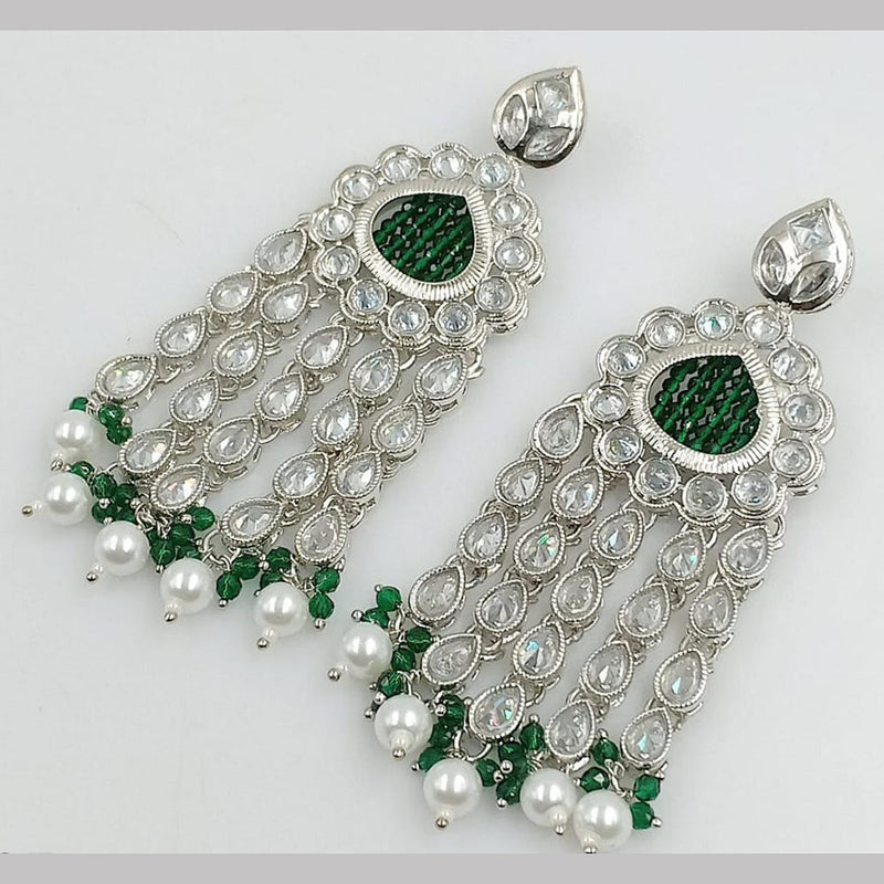 Rani Sati Jewels Silver Plated Reverse AD Earring